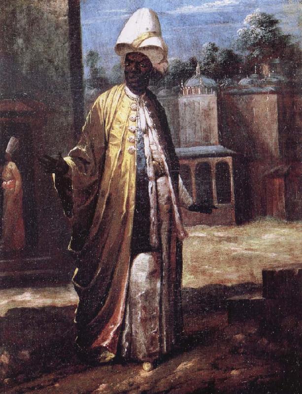 Jean-Baptiste Van Mour Portrait of a Black Dignitary Sweden oil painting art